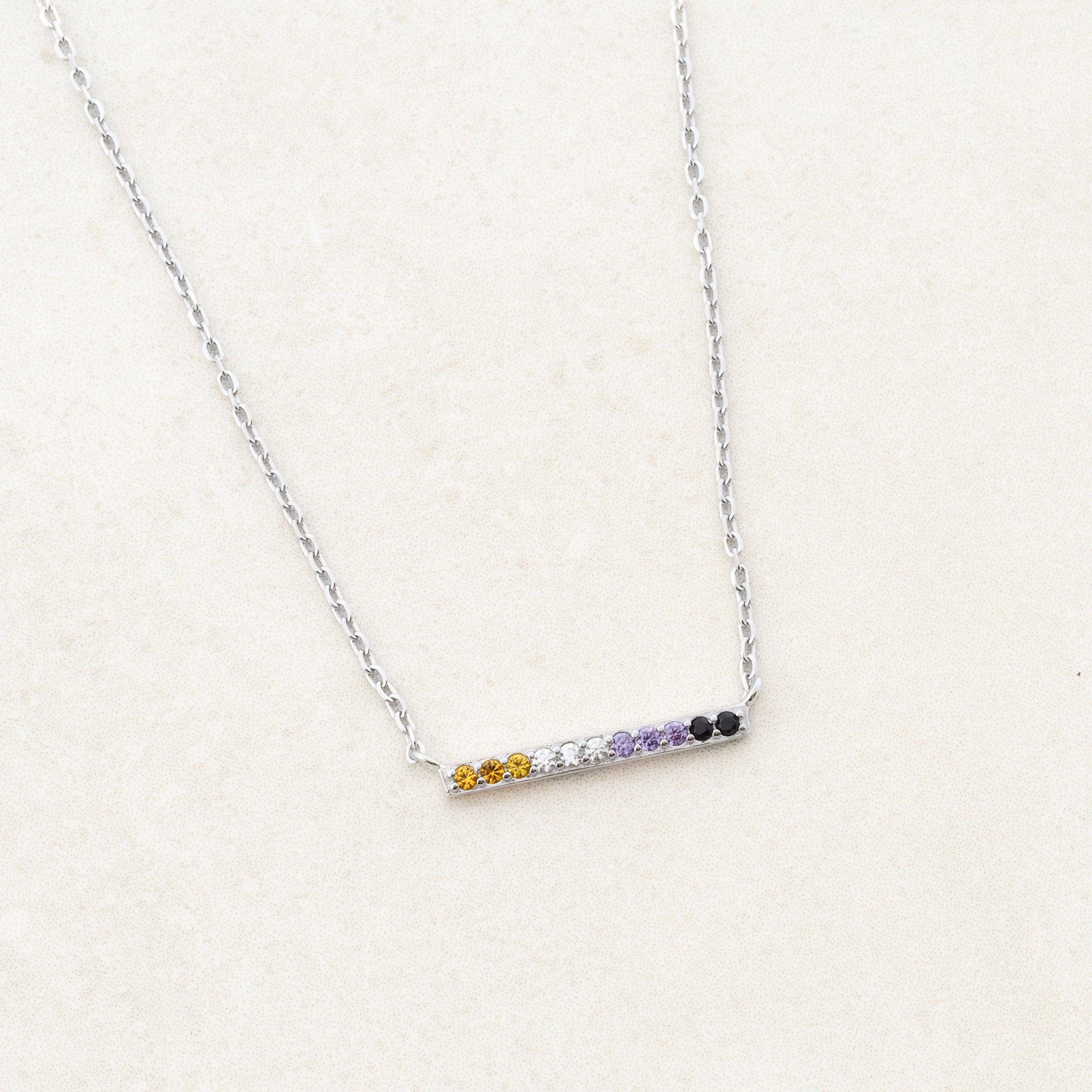 Non-Binary Line Necklace – Pridaura