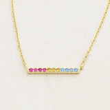 Pansexual Line Necklace