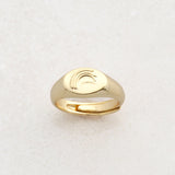 pridaura signet ring as part of pride jewellery collection gold